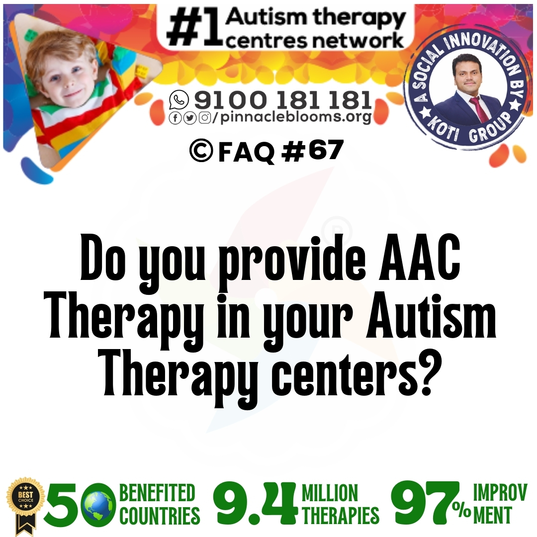 Do you provide AAC Therapy in your Autism Therapy centers?
