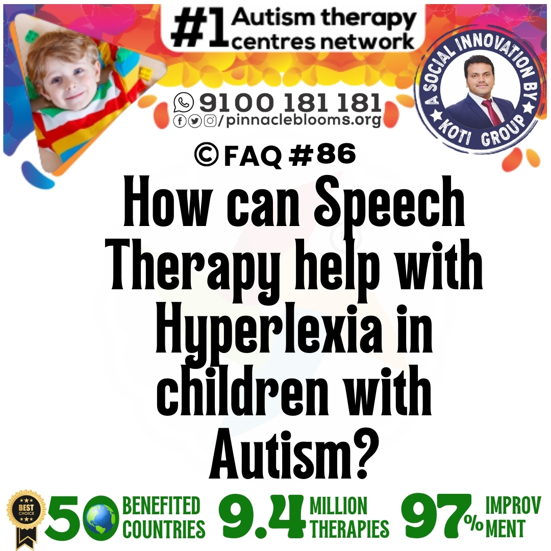 How can Speech Therapy help with Hyperlexia in children with Autism?