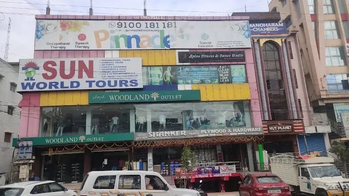 Building and Pinnacle signage at AS Rao Nagar.