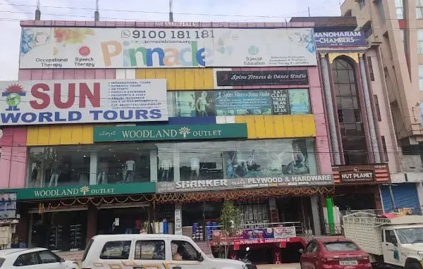 Building and Pinnacle signage at AS Rao Nagar.