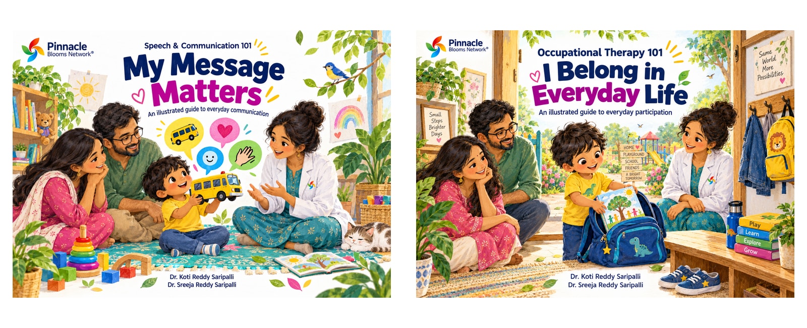 The front covers of My Message Matters and I Belong in Everyday Life, a Pinnacle 101 two-book collection.
