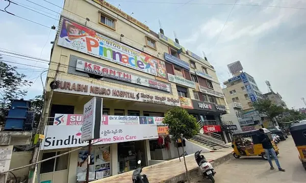 Building and Pinnacle nameboard in the supplied Hayathnagar photograph.