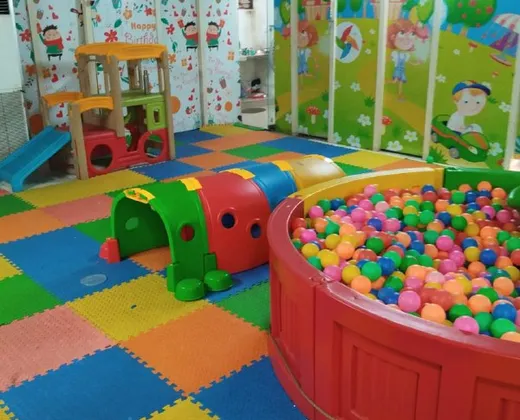Colourful activity room inside Pinnacle Jagadamba, Visakhapatnam.
