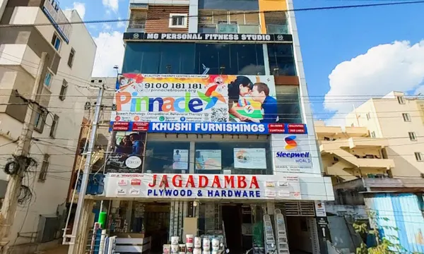 Building and Pinnacle signage at Khajaguda, Mehdipatnam.