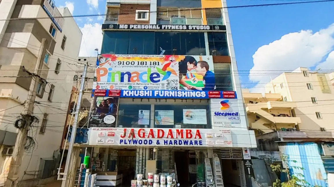 Building and Pinnacle signage at Khajaguda, Mehdipatnam.