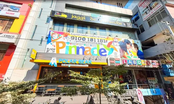 Building and Pinnacle signage at HitechCity, Madhapur.