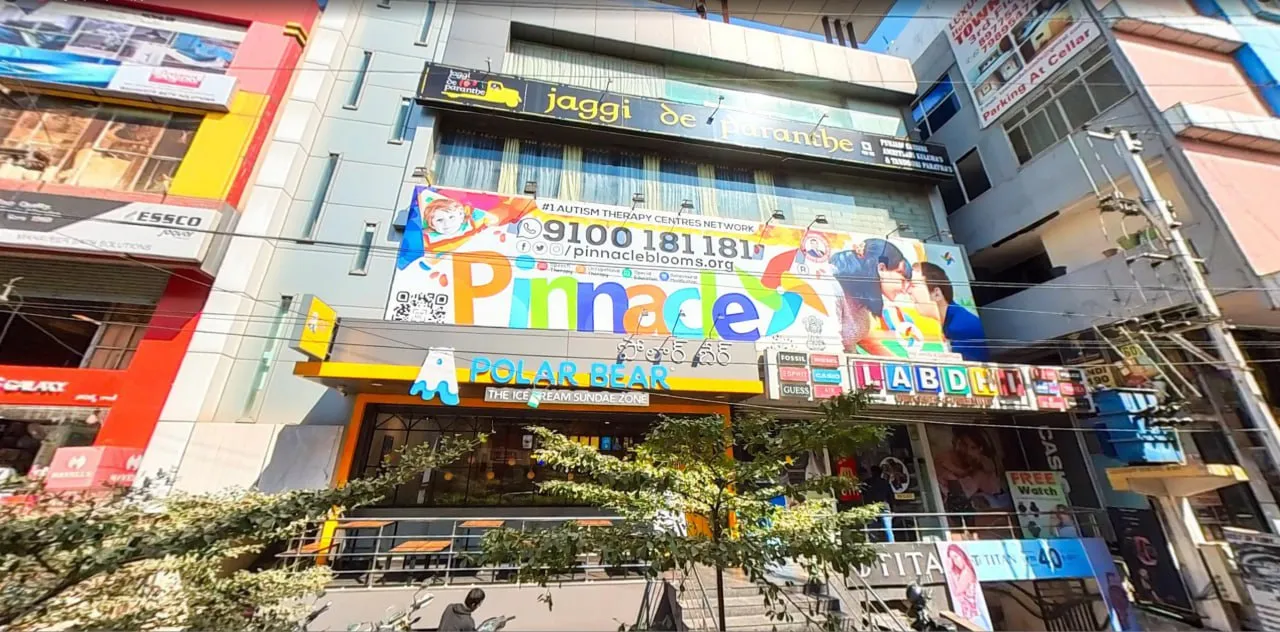 Building and Pinnacle signage at HitechCity, Madhapur.