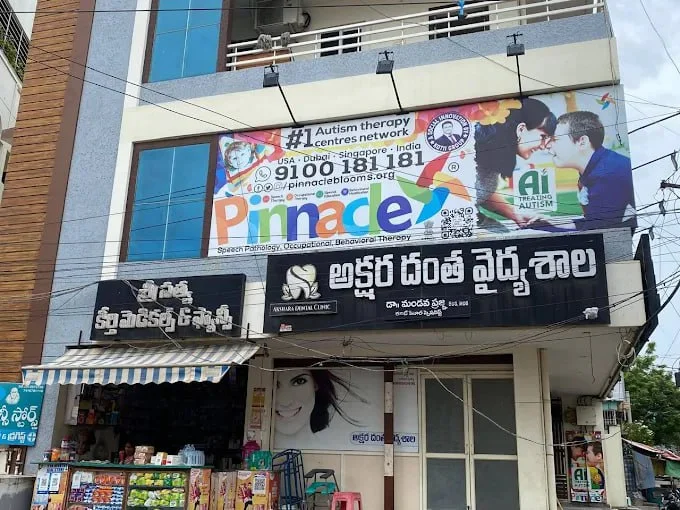 Published first-party frontage photograph of the Pinnacle Ongole centre.