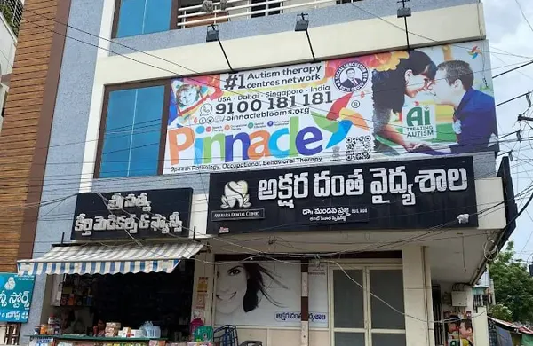 Building and Pinnacle signage at Ongole.